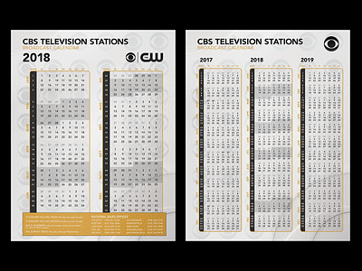 Broadcast Calendar branding calendar design photoshop