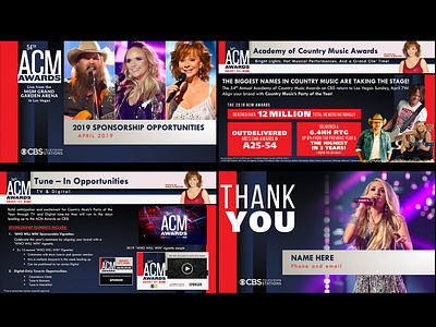 Acm Awards branding design photoshop