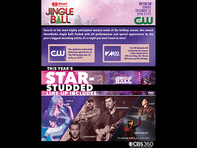 Jingle Ball branding design photoshop