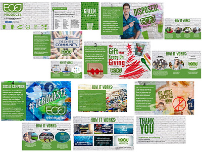 EcoProducts Deck branding design photoshop presentation design