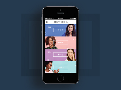 Beauty App Dashboard Concept app beauty design interface
