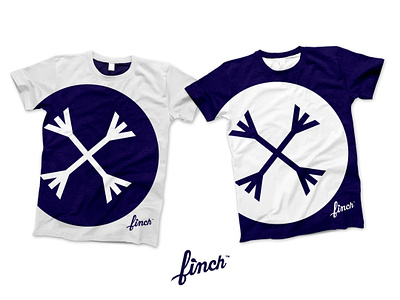 First T-shirt Design By finch (Mockup) apparel badge brand branding clothing design logo mockup tshirt wordmark