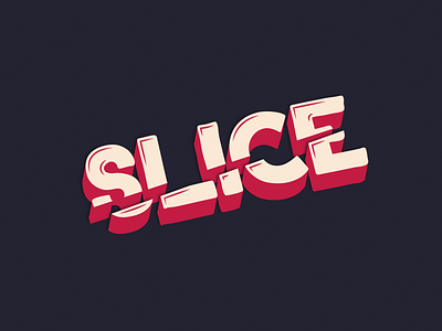 SLICE Type Effect illustration illustrator type art typography vector