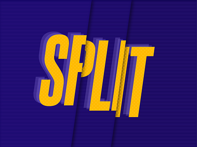 SPLIT Text Effect