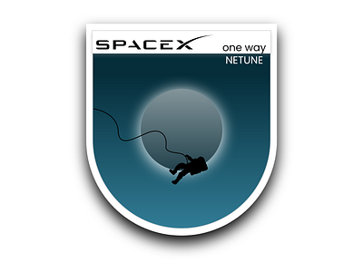 Space X future mission adobexd icon illustration logo minimal vector warmup