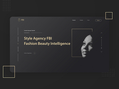 Style Agency Landing beauty black concept fashion flat landing landing design landing page design landingpage style ui web