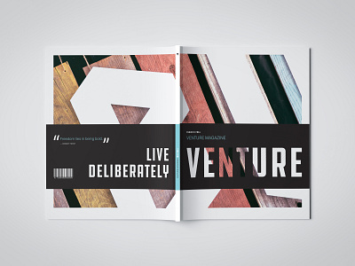 Venture Magazine cover cover design editorial editorial design magazine magazine design venture