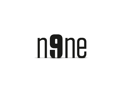 Nine logo concept concept logo negative nine number