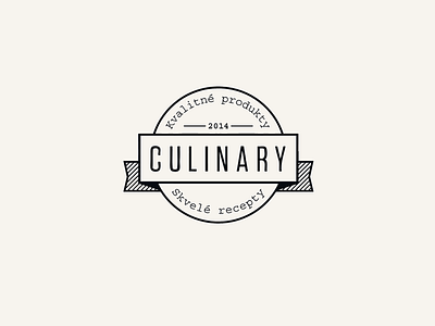 Culinary - quality products & great recipes badge brand culinary food identity logo recipes shop typography vintage