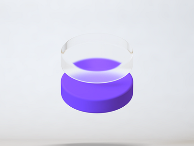Glass abstract cinema4d composition symbol