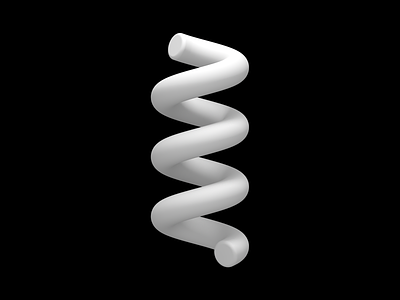 Spiral black and white bold c4d cinema4d geometry grid icon mark simple strong symbol