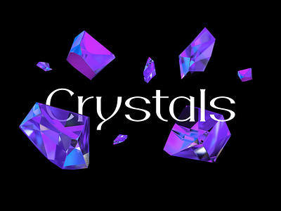 Crystals 3drender c4d cinema4d crystal crystals design gem letter render