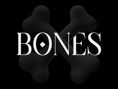 Bones – Concept 3d bones c4d cinema4d concept design logo simple symbol