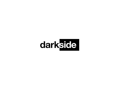 DARKSIDE idea darkside helvetica idea logo side simple