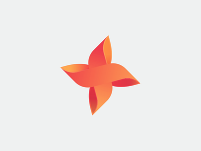 Wind flower logo