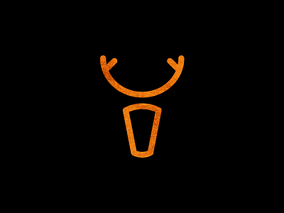 Yelen | Deer symbol bold lines deer geometry logo mark minimalistic strong symbol