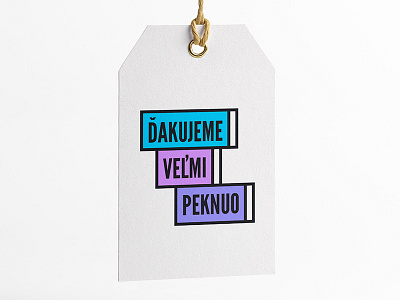 Peknuo | Thank you tag acessories eshop product store tag thank you card