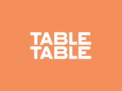 TABLETABLE bold logo simple table typography