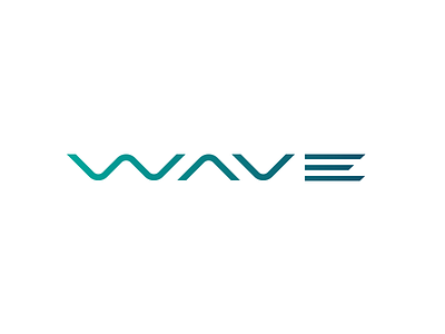 Wave media logo gradient logo media wave