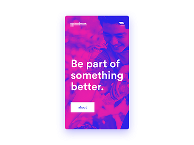 Non profit | concept for challenge 2017 color homepage landingpage mobile responsive web