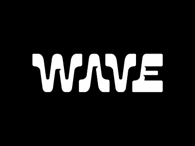 Wave Logo black and white bold geometry letter logo logotype symbol typography ui water wave