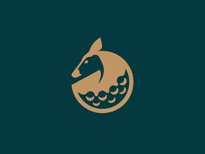 Golf ball + Okapi animal ball clean golf graphic design logo modern okapi