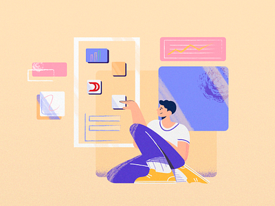 social media illustration