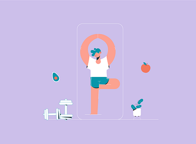 How to Create a Workout App1 animalsketch app art design drawing illustration illustration art sketch vector web