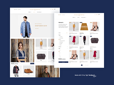 Studio British - Fashion App Design clothing ecommerce app fashion app ui design ux design web design web ui ux