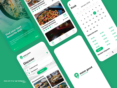 MmmGood - food & catering app catering food mobile app mobile ui mobile ux restaurant