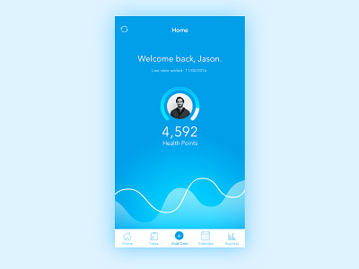 Health Dashboard Concept animation app dashboard graph health interface ios iphone minimal mobile ui ux