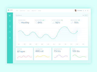 Health and Wellness Dashboard by Emmanuel Torres on Dribbble