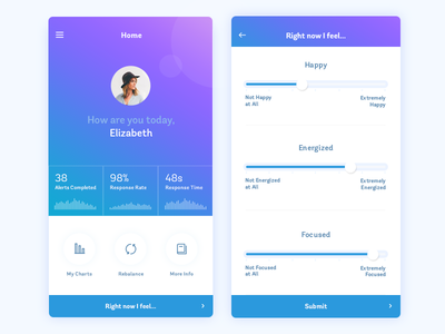 Home & Question Screen