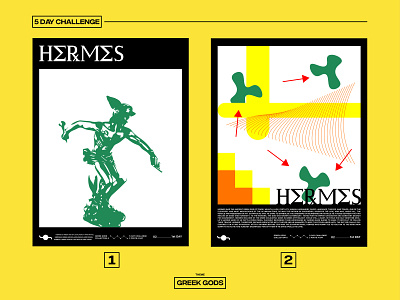 HERMES challenge design graphicdesign greek gods illustration poster poster art poster design
