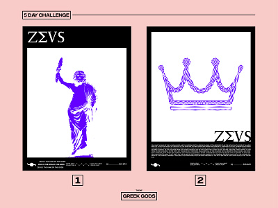 ZEUS challenge design god graphicdesign greek gods illustration king poster poster art poster design zeus