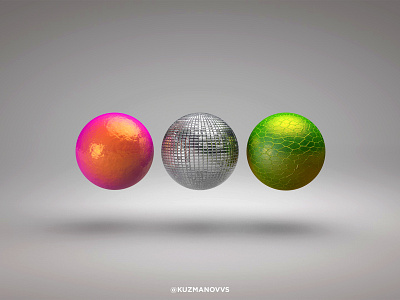 Trying New Things N.01 C/19 balls cinema4d materials render rendering textures