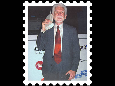 Postcard stamp 1 [ Martin Cooper ] cooper graphicdesign martin postcard stamp