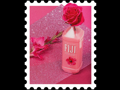 Postcard stamp 2 [ love is in the air ] air fiji in is love postcard stamp the water