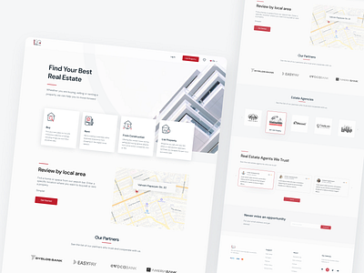 Real Estate Marketplace Landing Page | 1SQ apartment landing landing page minimalistic real estate ui uiux web design website