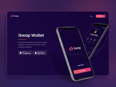 Crypto Wallet Landing Hero