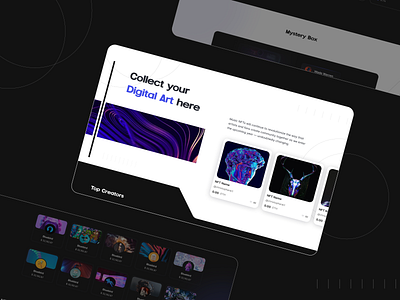 Digital Art Marketplace // Landing Page