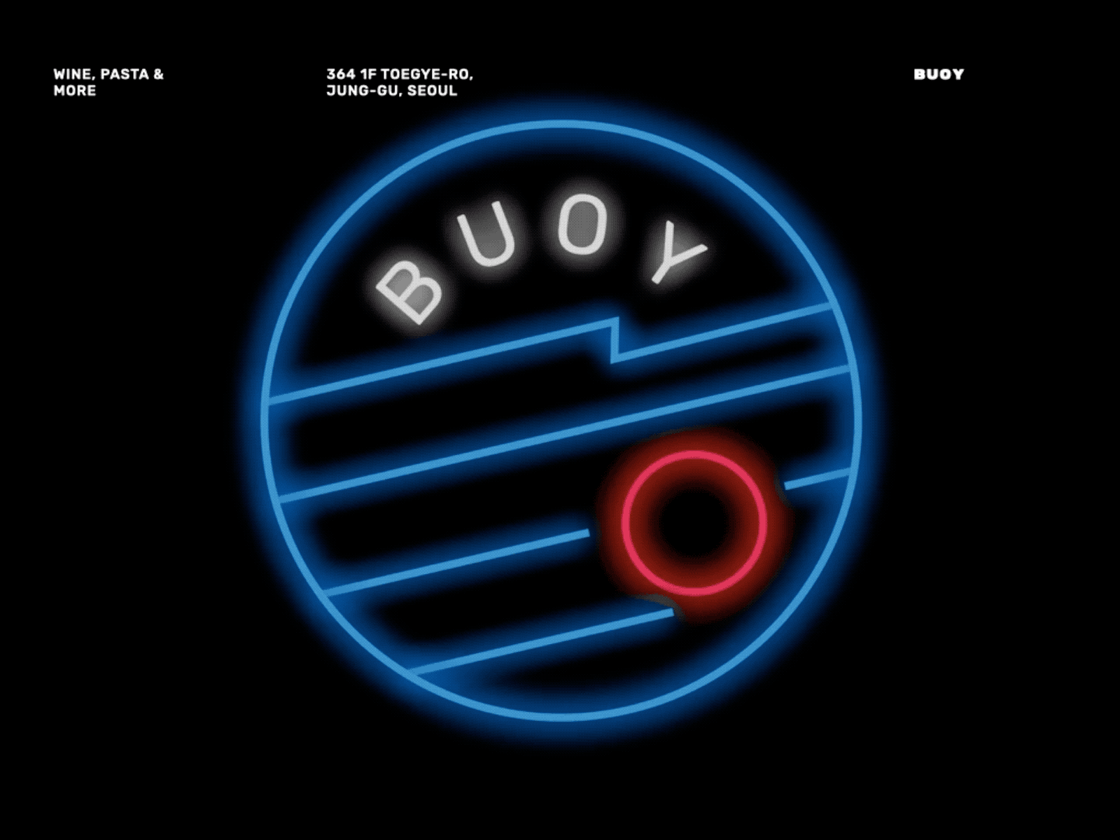 BUOY Neon branding