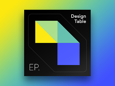 Design Table Sticker Cut Out branding color cover gradient identity podcast