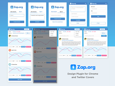 App Design for Chrome app app design application cover design graphic design graphics plugin twitter ui ux ui ux design zap