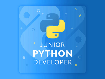 Banner Python Developer for Instagram banner design developer graphic design instagram ads job programing python vacancy
