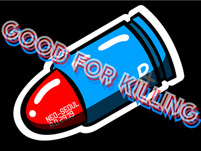 Kill Pill adobe illustrator akira bullet cyber punk design future logo neo seoul neo tokyo pill tech technology vector art