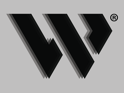 Withershins Collective abstract adobe illustrator black and white custom logo illustration logo w w logo