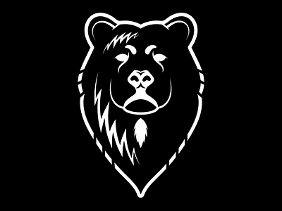 Bear Logo animal bear bear logo black and white custom logo logo silhouette vector art