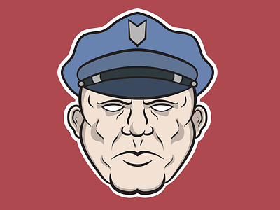 This Is The Police character art police policeman this is the police thq thq nortic vector vector art vector artwork video games