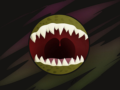 Monster Mouth character illustration monster mouth teeth vector